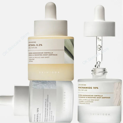 Ampola Coreana de Centelha Asiática com Retinol e Matrixyl para o Cuidado dos Poros e Anti-rugas