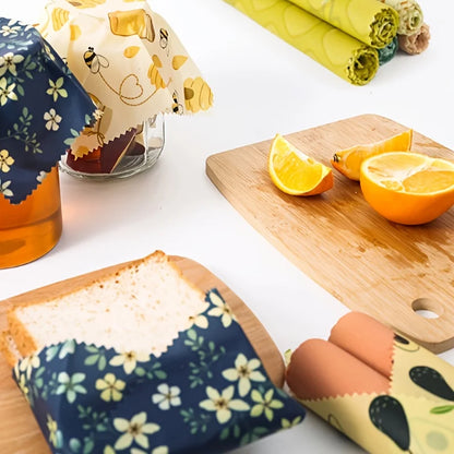 Envase reutilizable de cera de abeja para conservar alimentos, apto para sándwiches, fr