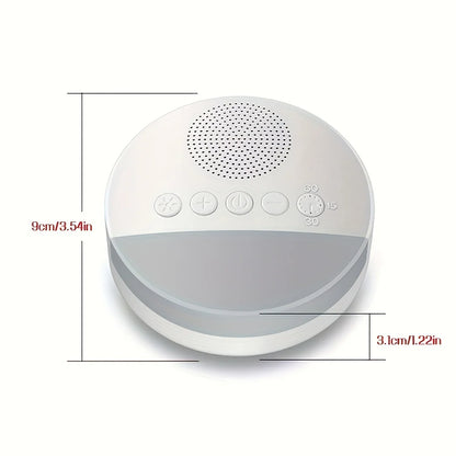 1200mAh Portable USB Rechargeable White Noise Machine with Night Light