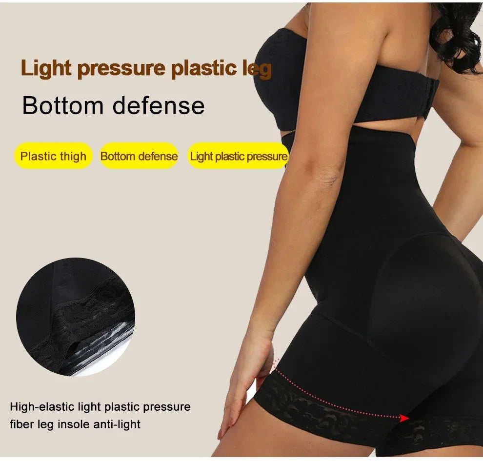 Fajas Colombianas Butt Lifter Shapewear High Waist Tummy Control Panties