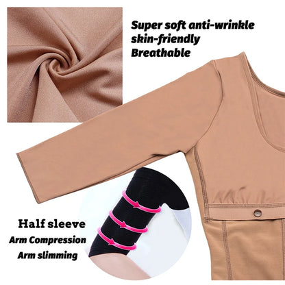 Full Body Colombian Girdles Shaper High Compression Bodysuits Postoperative