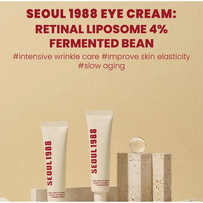 Sérum facial coreano de retinol de 1988, com ginseng preto, niacinamida e vitamina C.