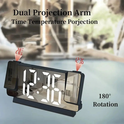 double projection clock LED clock Alarm Clock Digital clock 12/24H