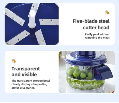 Pelador de Fruta Eléctrico Automático, Máquina Peladora Inteligente, Inalámbrico Portátil