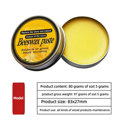 Pasta de cera de abeja para tablas de cortar Nutrición profunda Restaura el brillo natural de la madera Herramienta