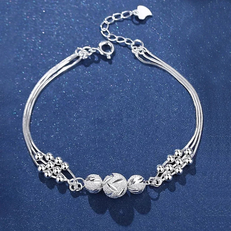 Luxury 925 Sterling Tree Leaf Bracelet for Women Fashion Designer