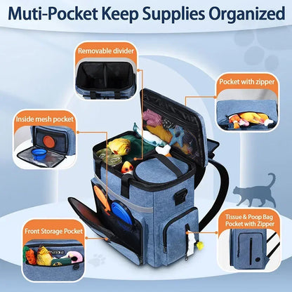 Petskd Outdoor Dog Organizer Bag with Bowl Set: Your Ultimate Travel Companion!