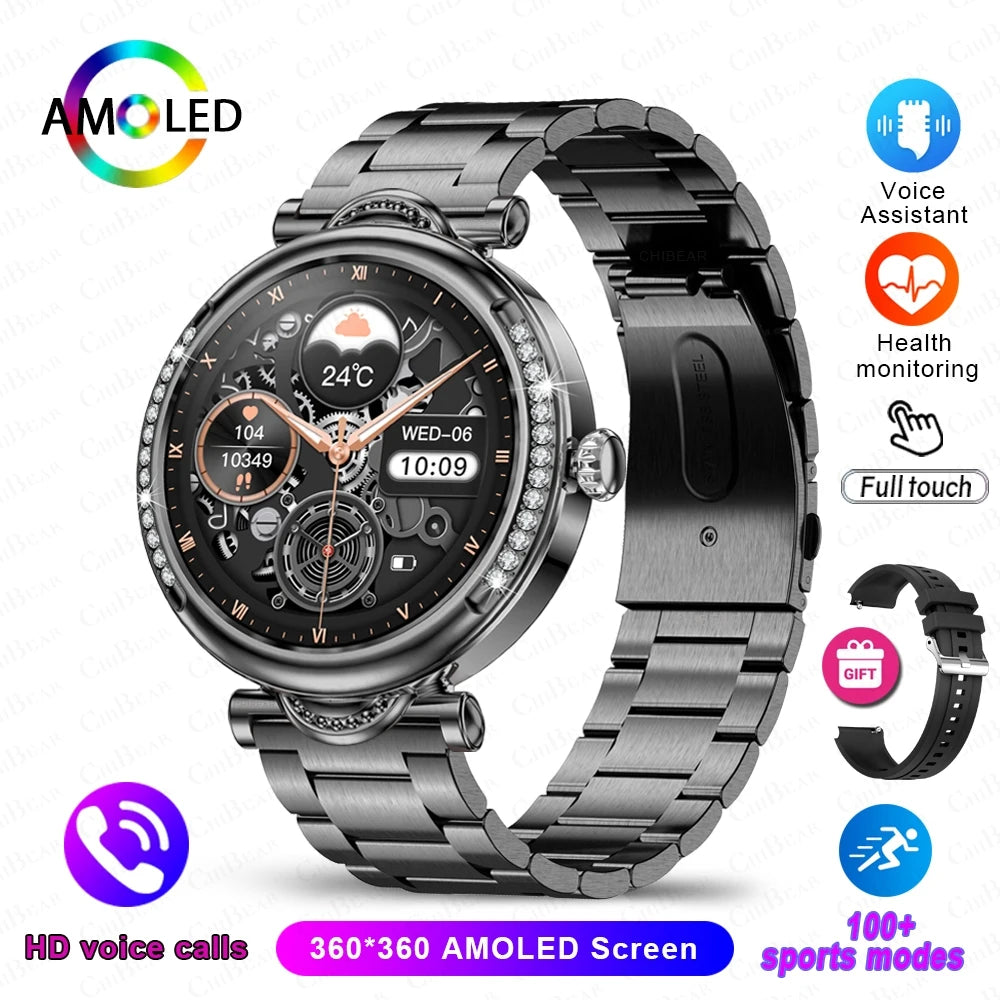 For Xiaomi Android Fashion Women Smart Watch 360*360 HD Screen