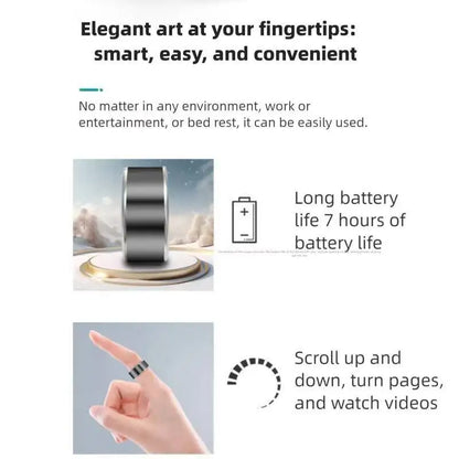 Ring Mouse Multifunctional Remote Control TikTok Youtube Browsing E-book Page