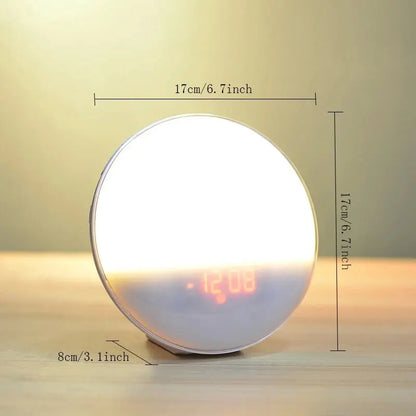 Sunrise Alarm Clock Wake Up Light Clock Sunrise/Sunset Simulation Digital Clock