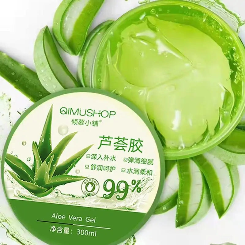 Crema hidratante facial con gel de aloe vera al 99 % para el cuidado de la piel. Crema de día que reduce los poros.