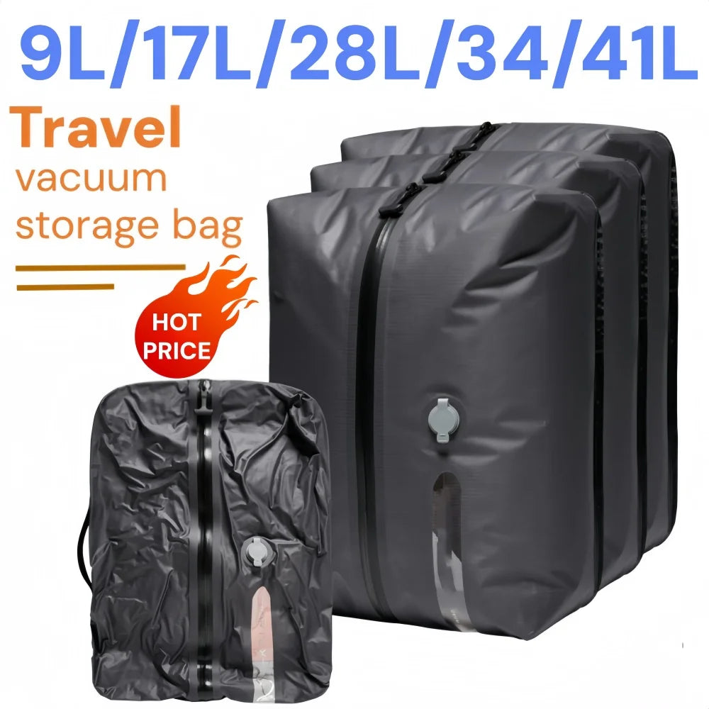 Bolsas de compresión al vacío para exteriores, bolsas de almacenamiento de ropa para camping y viajes, ligeras, etc.