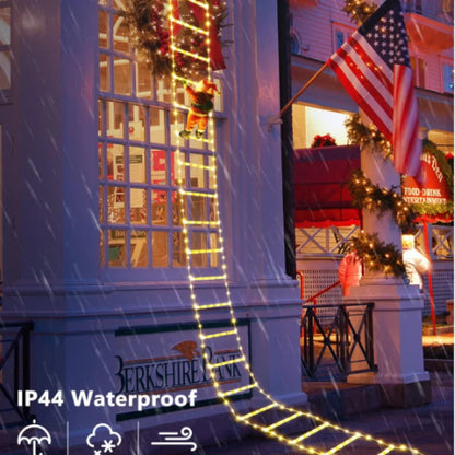 1.5/3M Christmas Decoration LED Santa Claus Climbing Ladder Light USB Plug