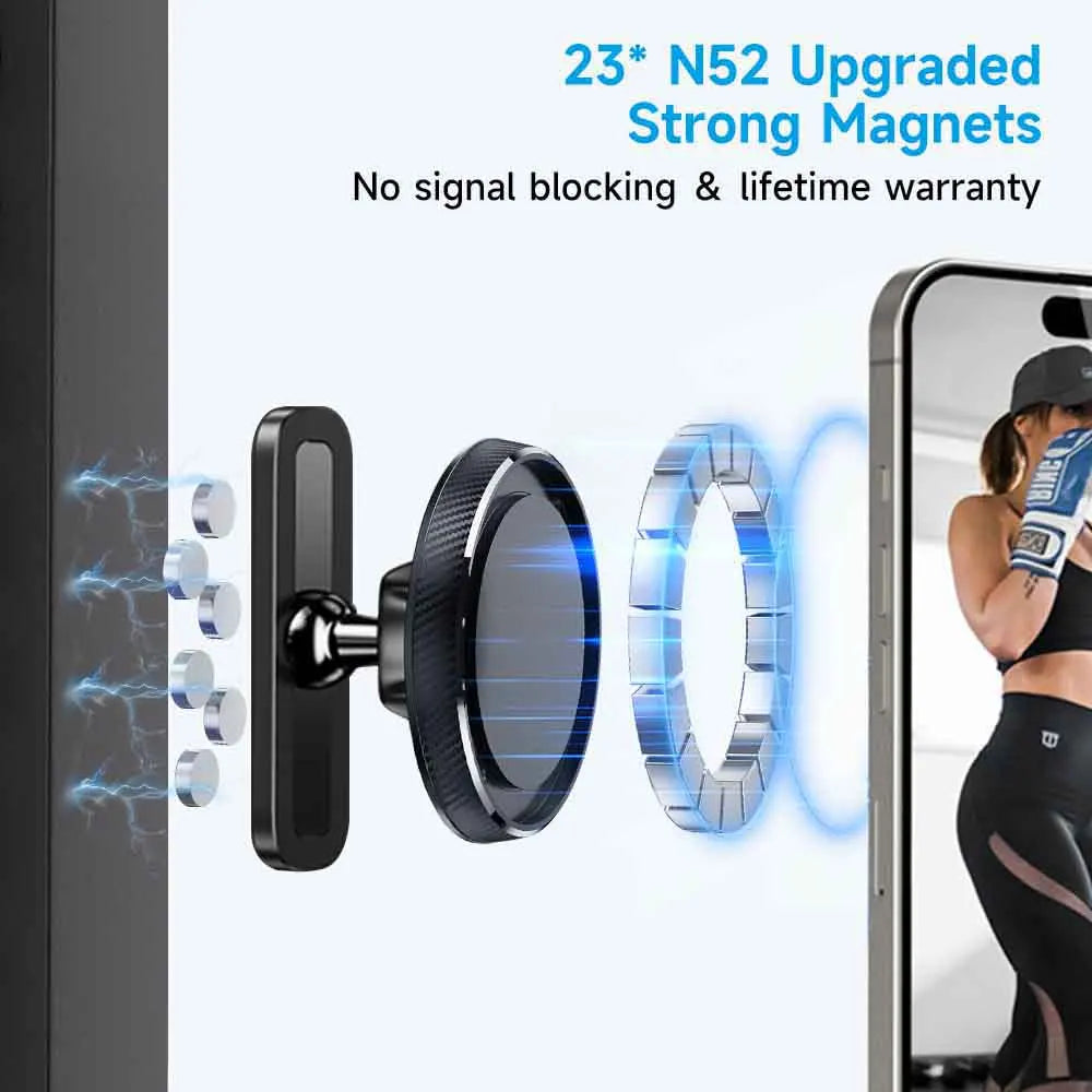 Tenmtoo Gym Magnetic Phone Holder 360 Adjustable Stand for MagSafe