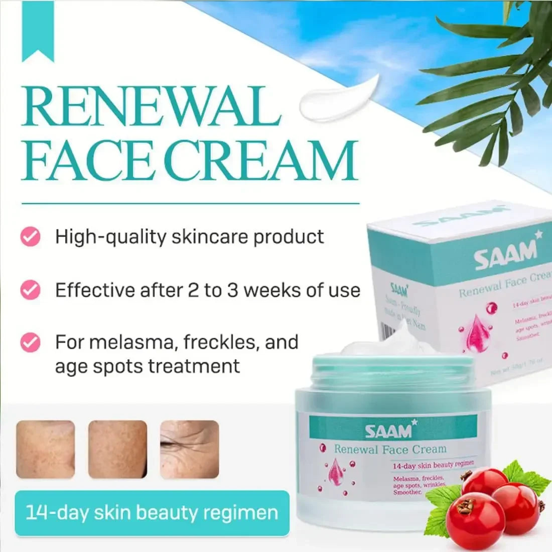 SAAM 50g facial rejuvenation cream removes facial melanin