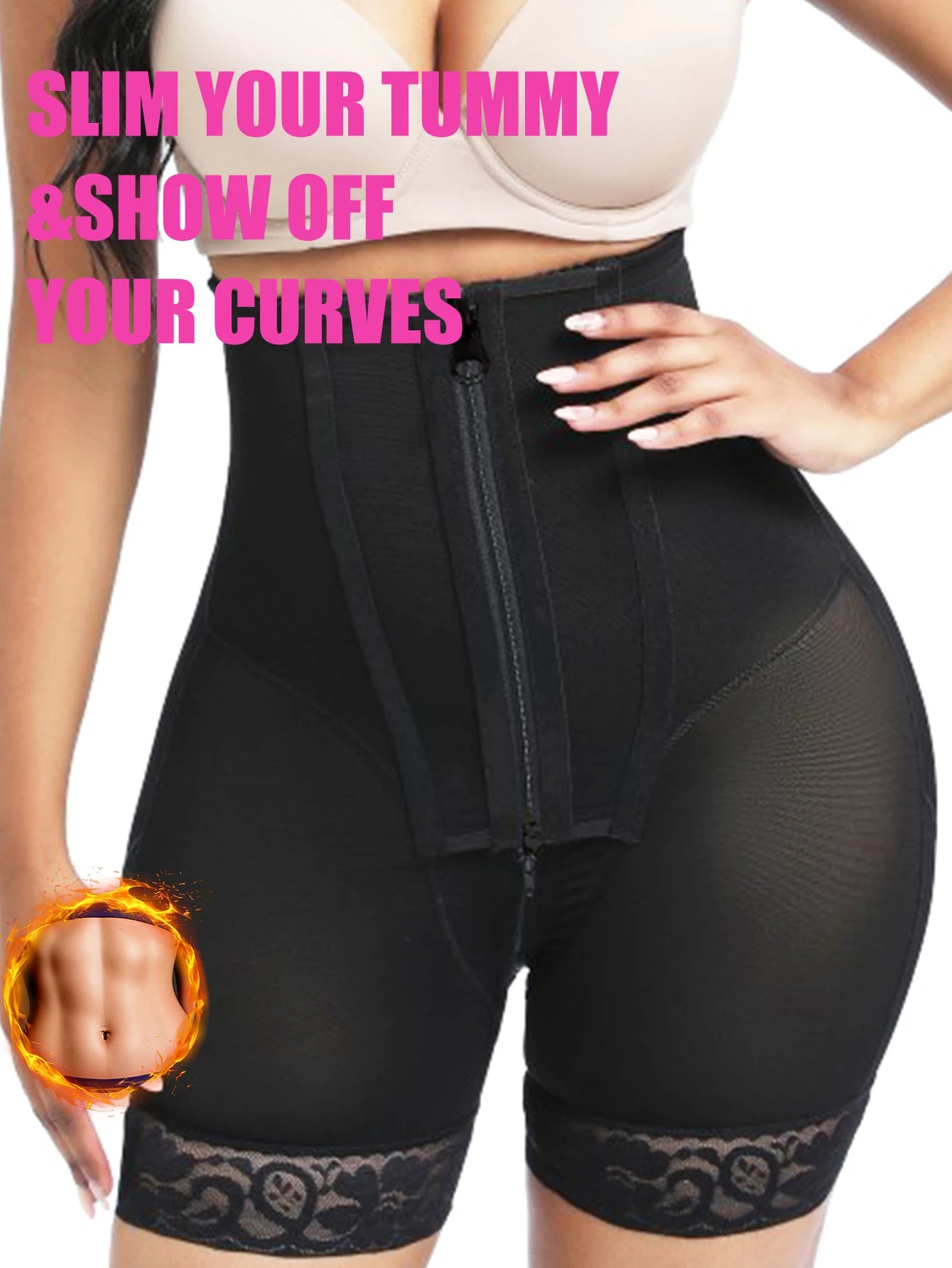 Women High Compression Girdles Waist Trainer High Waist Tummy Control Panties