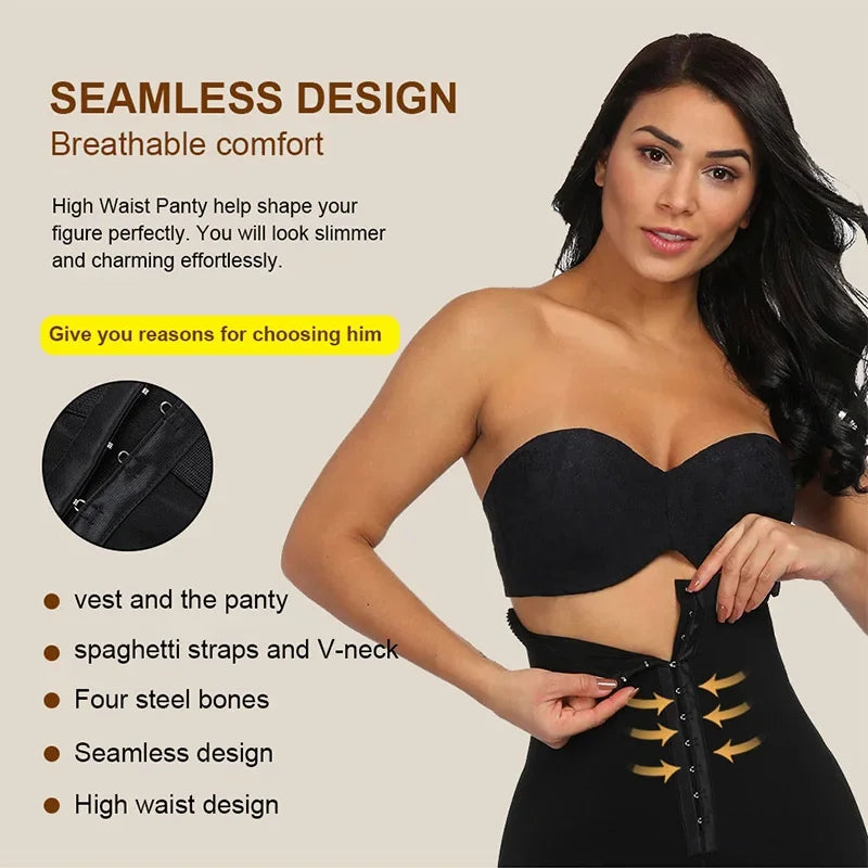 Fajas Colombianas Butt Lifter Shapewear High Waist Tummy Control Panties