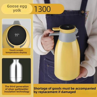 Hervidor térmico de cocina con pantalla digital para café, termo de vidrio de 1/1,3/2 l