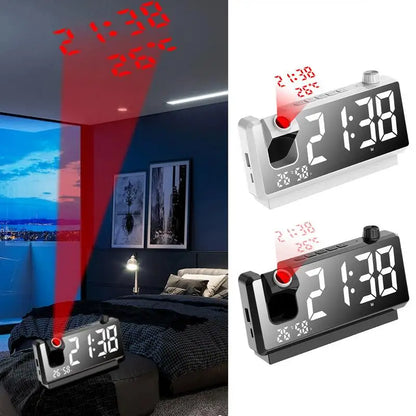 Ceiling Projection Clock Wireless Clocks Projection On Ceiling Wall 180 Degree Rotatable