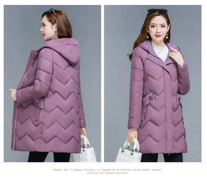 New Female Thickened Down Cotton Jacket