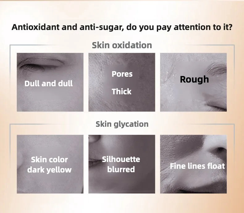 As ampolas faciais antirrugas de astaxantina removem manchas escuras e clareiam a melanina.