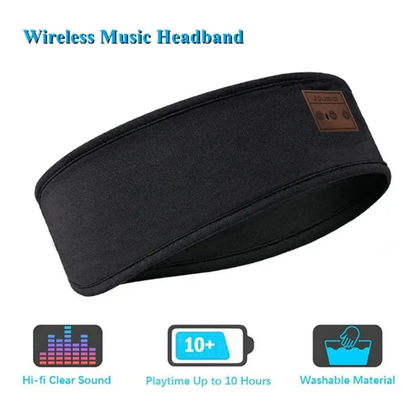 HYE Auriculares Bluetooth Deportivos Diadema Elástica Inalámbricos Música