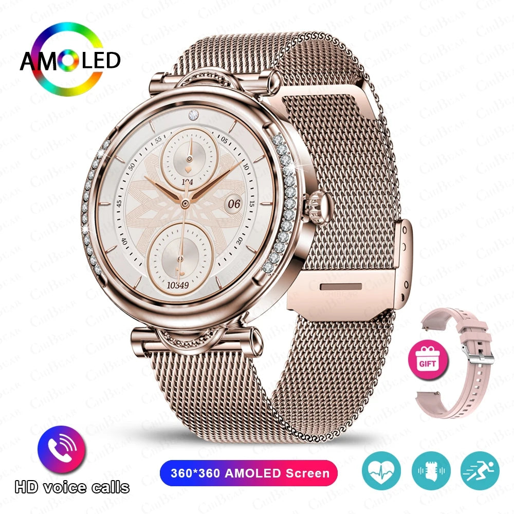 For Xiaomi Android Fashion Women Smart Watch 360*360 HD Screen