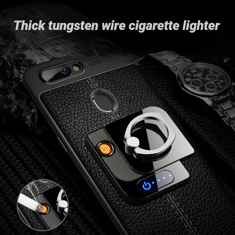 2026 New Car Mobile Phone Holder USB Charging Lighter Touch Sensor Cigarette Lighter