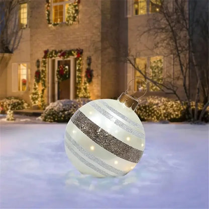 Outdoor Christmas Inflatable Decorated Ball 60cm PVC Giant Big Large Balls Xmas