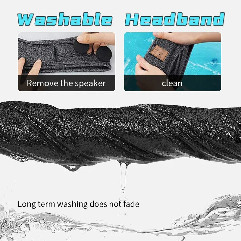 HYE Auriculares Bluetooth Deportivos Diadema Elástica Inalámbricos Música