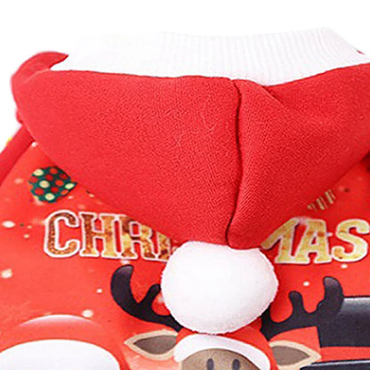 Christmas Pet Dog Jumpsuits Winter Warm Xmas Pets Dogs Clothes