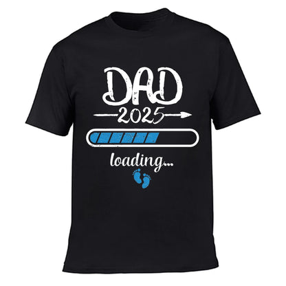 2025 New Cute Dad +Mom+ Baby Printed Couple Maternity T-Shirt Pregnancy