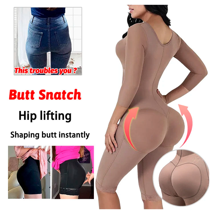 Full Body Colombian Girdles Shaper High Compression Bodysuits Postoperative