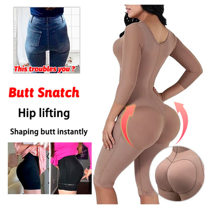 Full Body Colombian Girdles Shaper High Compression Bodysuits Postoperative