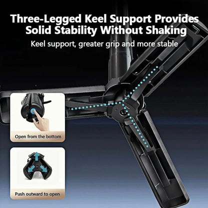 4-in-1 Multifunctional Magnetic mini Selfie Stick with 360° Rotation Wireless Bluetooth