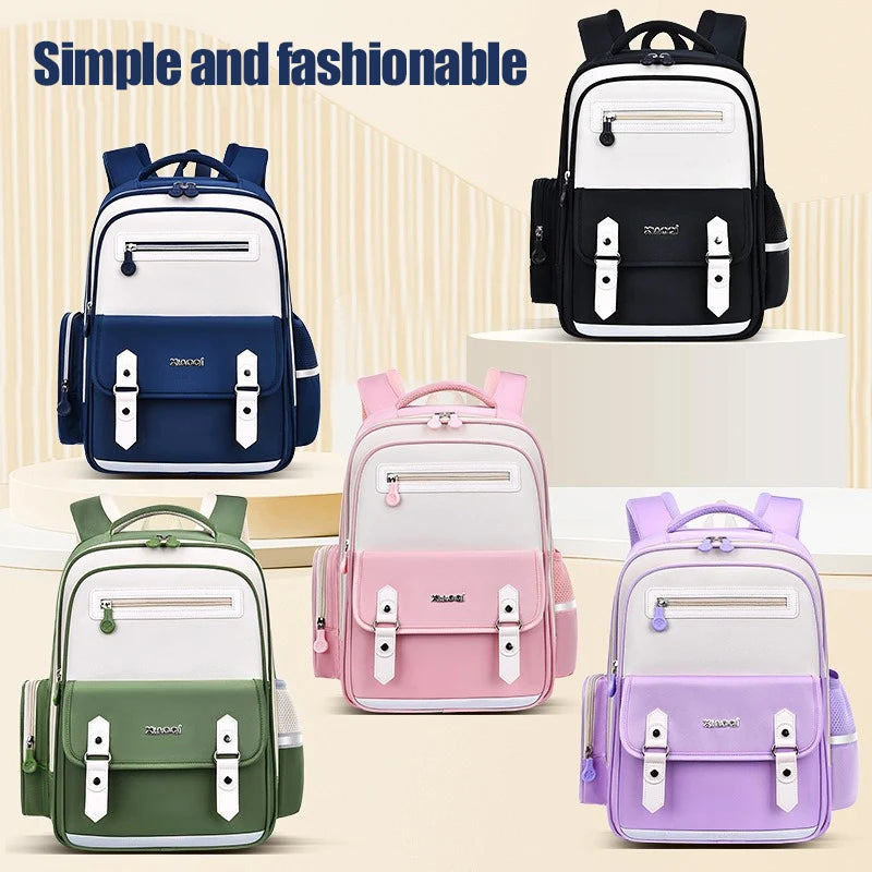 Kids Ergonomic School Bag Large Capacity Backpack for Primary School