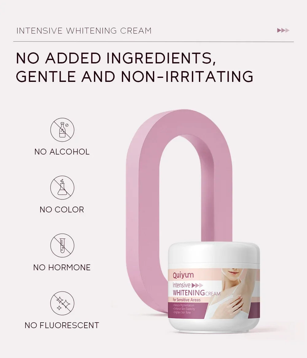 Crema blanqueadora para piel oscura, blanqueamiento de axilas, aclaramiento de axilas