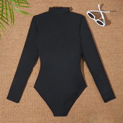 2025 Slim Fit Rash Guard Long Sleeve Swimsuit