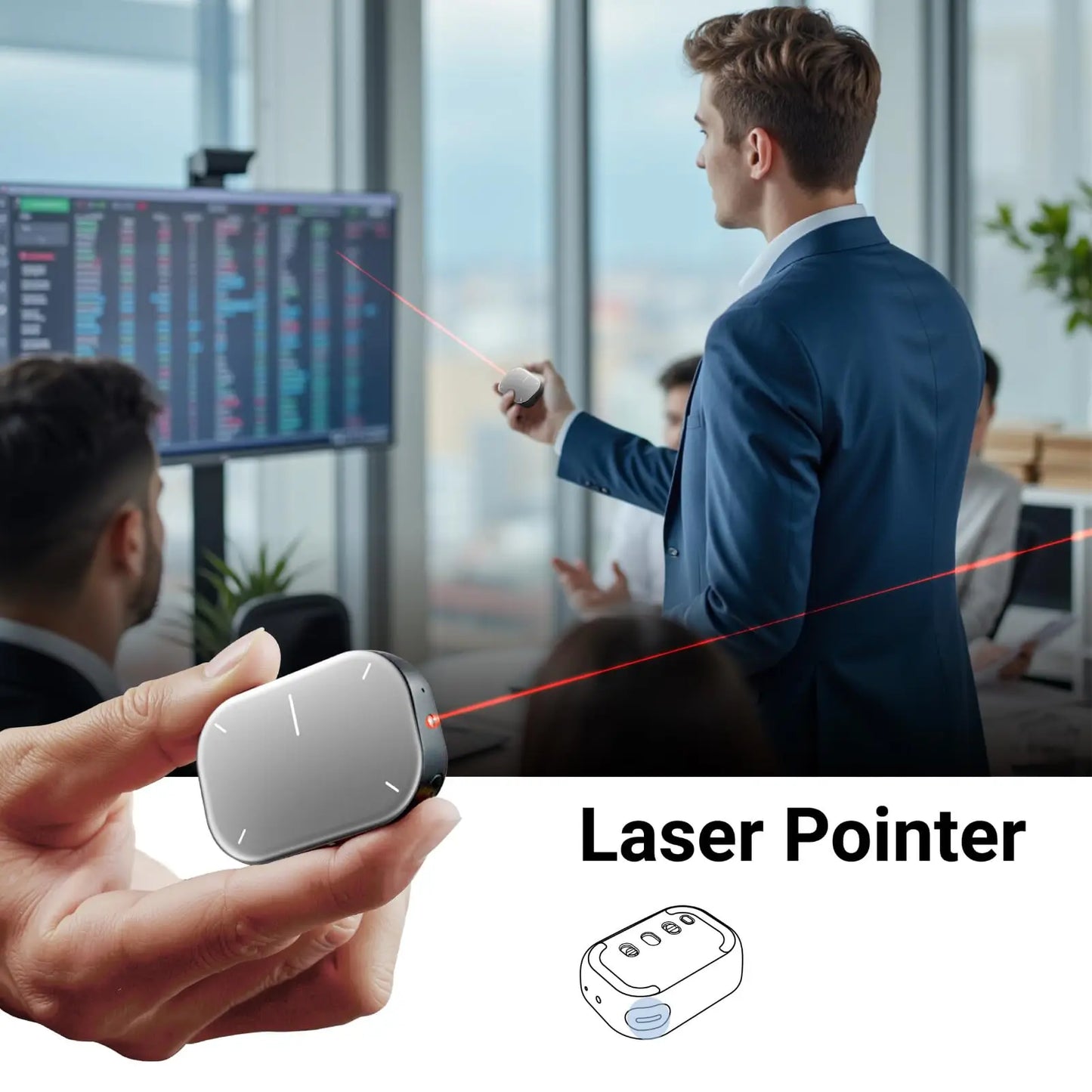 Air Mouse Wireless Touchpad All-in-one Pocket AI Recording ChatGPT