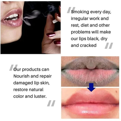 Remove Dark Lip Balm Lightening Melanin Mask Gloss Oil Exfoliating Clean Deep