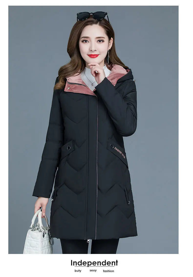 New Female Thickened Down Cotton Jacket