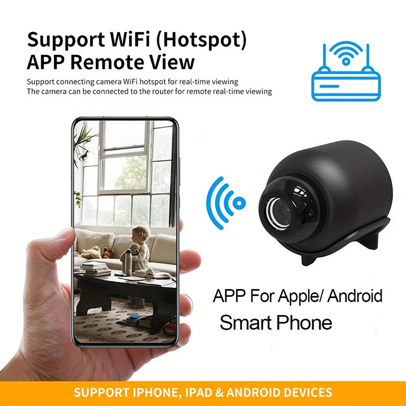 New X5 Mini Camera 1080P Clear Night Vision Lightweight Portable Premium
