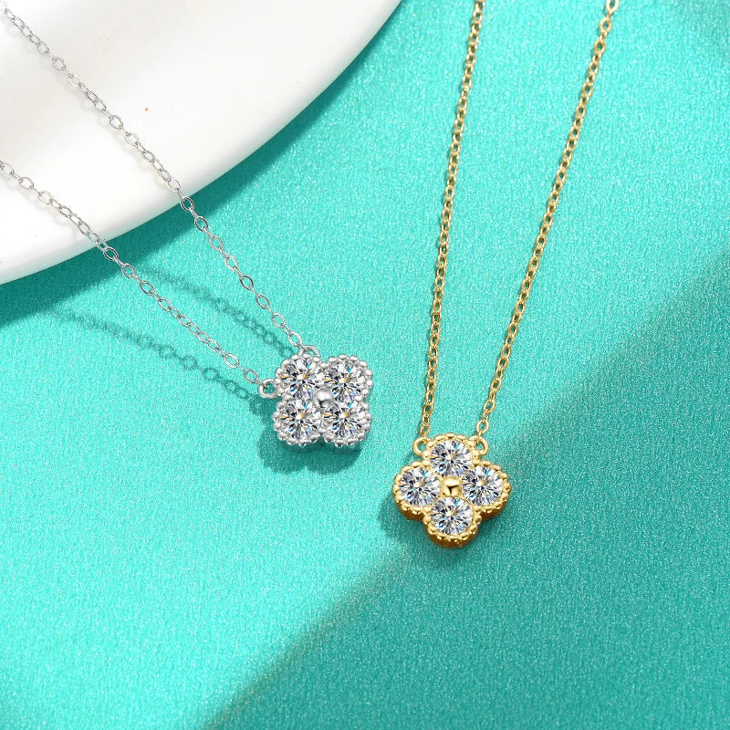 18k Gold Plated 925 Silver 3mm Moissanite Necklace Earrings Bracelet Sets 3 In 1