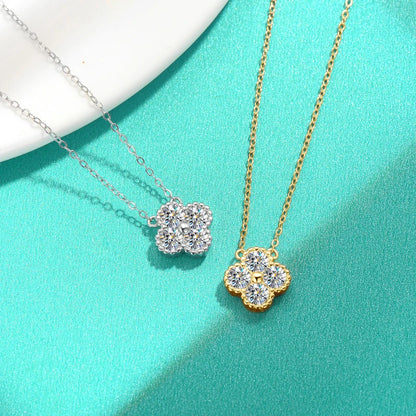 18k Gold Plated 925 Silver 3mm Moissanite Necklace Earrings Bracelet Sets 3 In 1