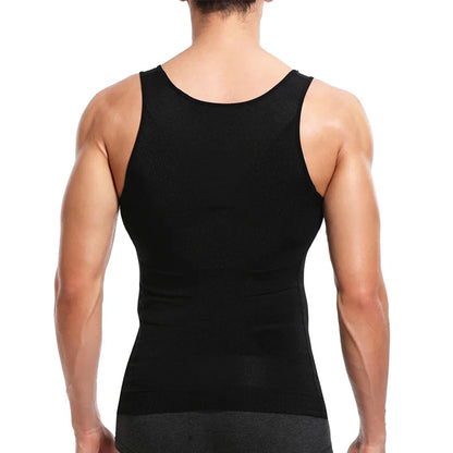 Men's Slimming Body Shapewear Corset Vest Shirt Compression Abdomen