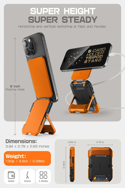 Soporte magnético tipo trípode SUPCASE con tarjetero para iPhone 16/15/14/13/12