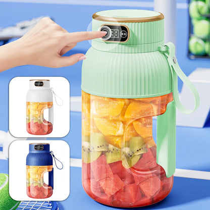 Exprimidor de frutas portátil, eléctrico, de gran capacidad, para batidos, de preparación rápida, apto para producción de jugos.