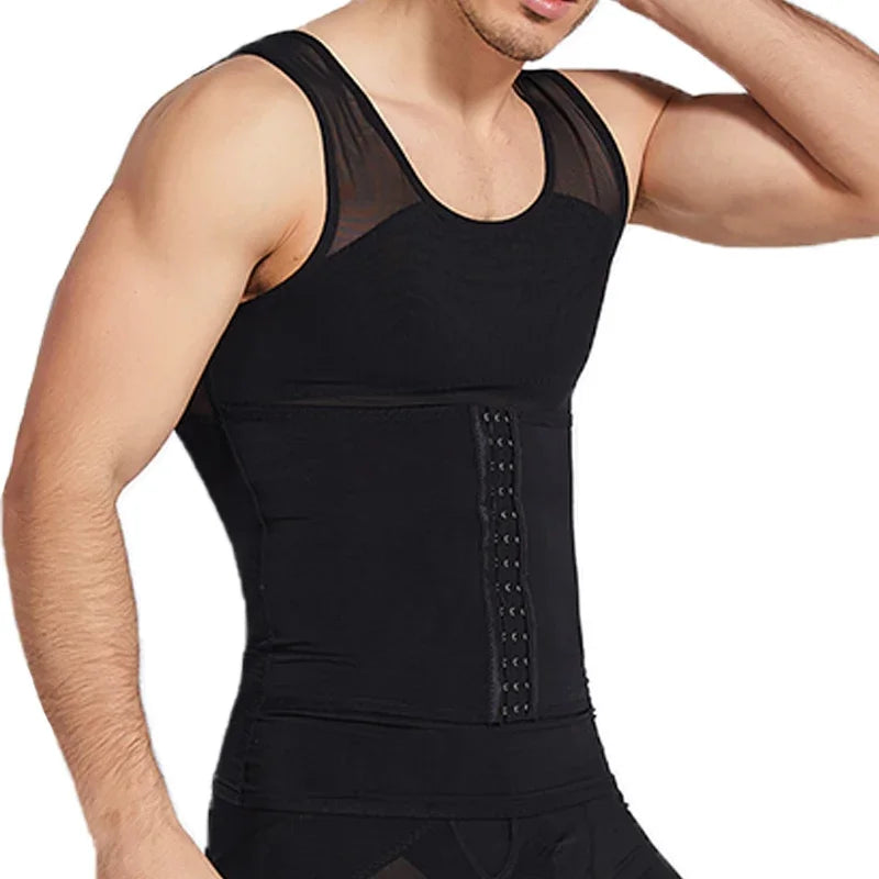 Men's Body Shaper Compression Vest Abdomen Shapewear Tummy Slimming Sheath Belly