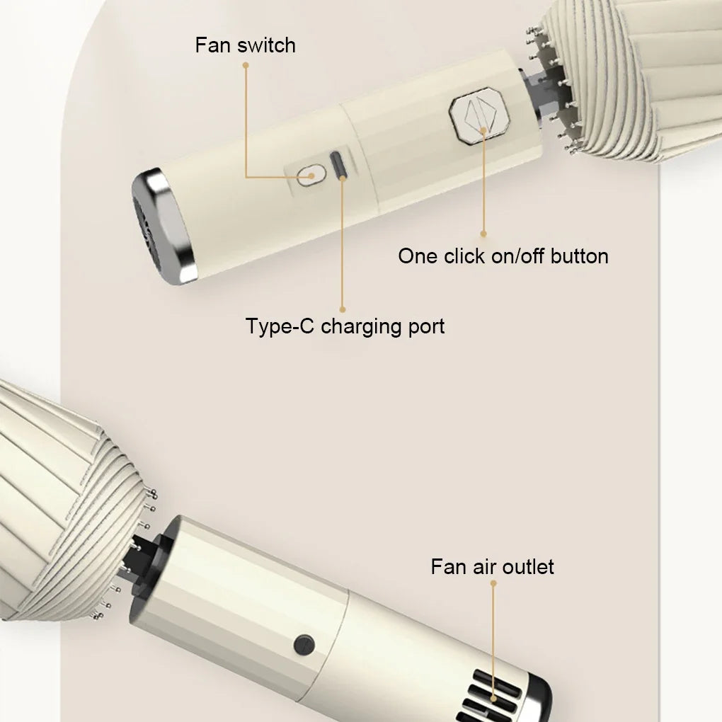 Cooling Fan Functionality Umbrella For Women