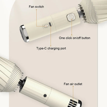 Cooling Fan Functionality Umbrella For Women